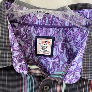 J. Garcia Purple and Multicolor Casual Shirt